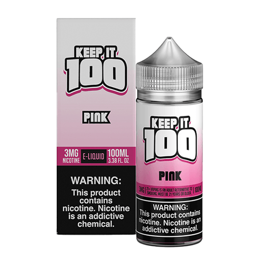Pink by Keep It 100 Tobacco-Free Nicotine Series 100mL with Packaging