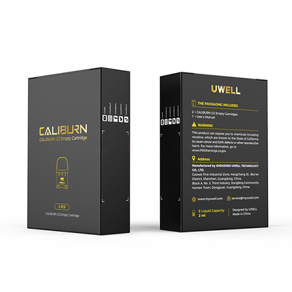 Uwell Caliburn G2 Replacement Pods 2-Pack packaging