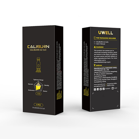 Uwell Caliburn G2 Coils 4-Pack Packaging