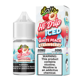 White Peach Strawberry ICED | Hi-Drip Salts | 30ml 20mg with Packaging