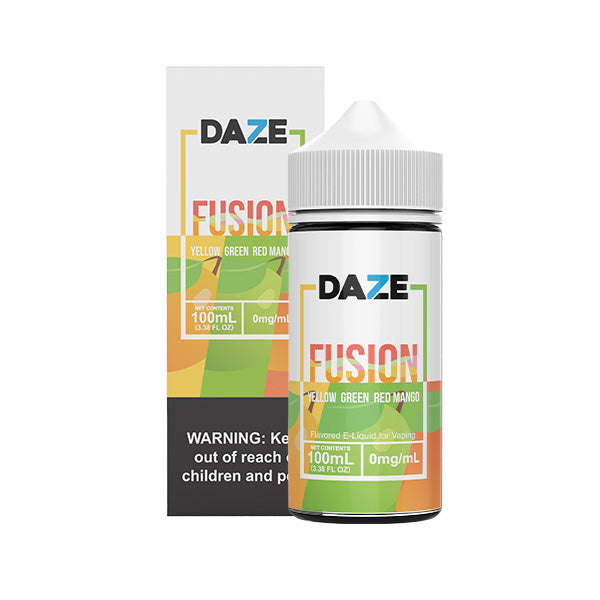 Yellow Green Red Mango by 7Daze Fusion 100mL with Packaging