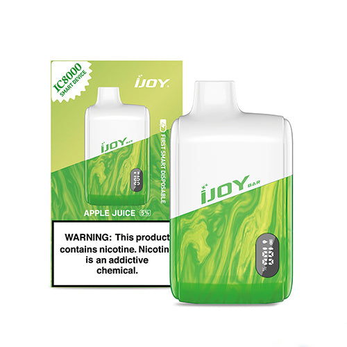 IJoy Bar IC8000 Disposable 8000 Puffs 18mL 50mg appe juice with packaging