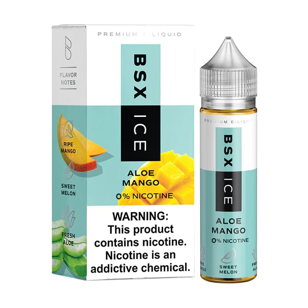 Aloe Mango Ice | Glas BSX Tobacco-Free Nicotine | 60mL with packaging
