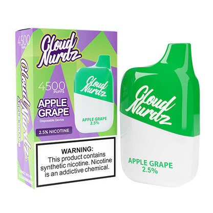 Cloud Nurdz 4500 Puffs Disposable | 12mL Apple Grape