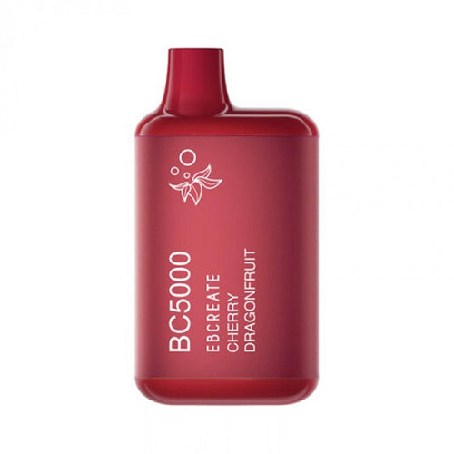 BC5000 (Non Branded EBDESIGN / Branded EBCREATE) Disposable 5000 Puffs 9.5mL 40-50mg cherry dragonfruit