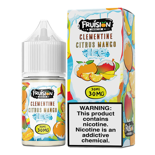 Clementine Citrus Mango Ice by Fruision E-Juice (30mL)(Salts) with packaging