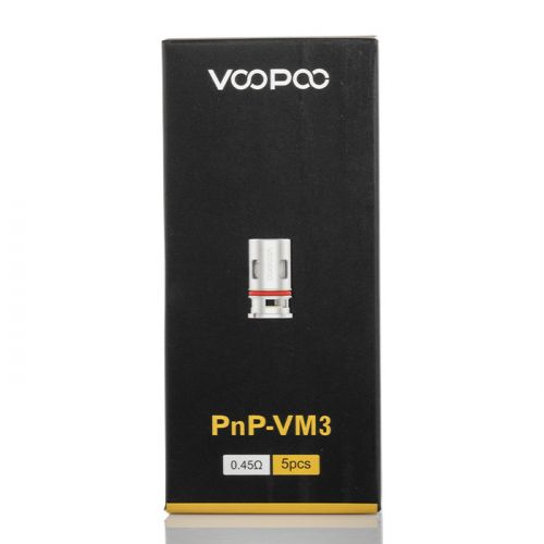 VooPoo PnP Coils | 5-Pack VM3 0.45ohm packaging