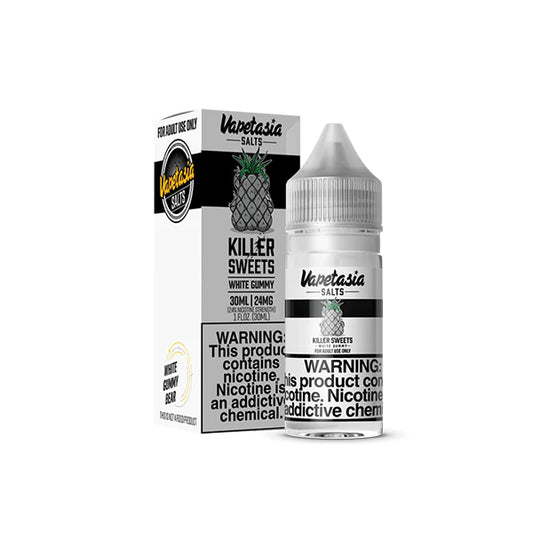 Killer Sweets White Gummy by Vapetasia Salts Series 30mL with Packaging