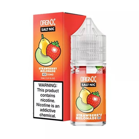 Strawberry Melonade Ice TF-Nic by ORGNX Salt Series E-Liquid 30mL (Salt Nic) with packaging
