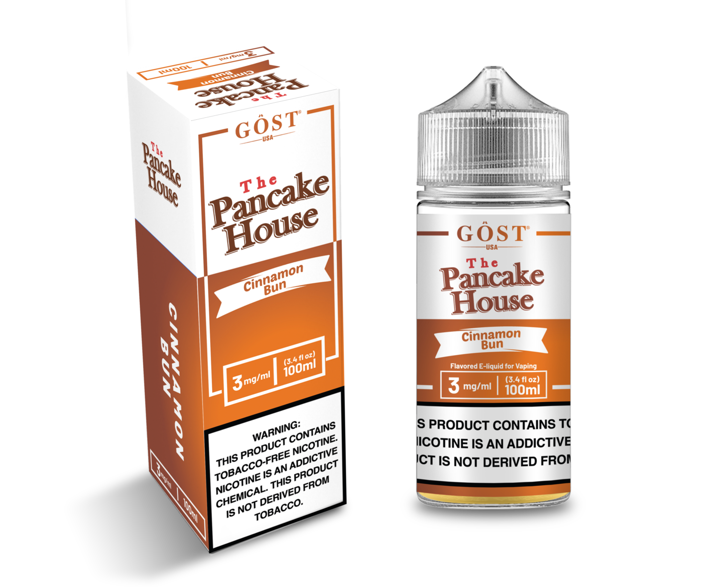 Cinnamon Bun by GOST The Pancake House Series 100mL with Packaging