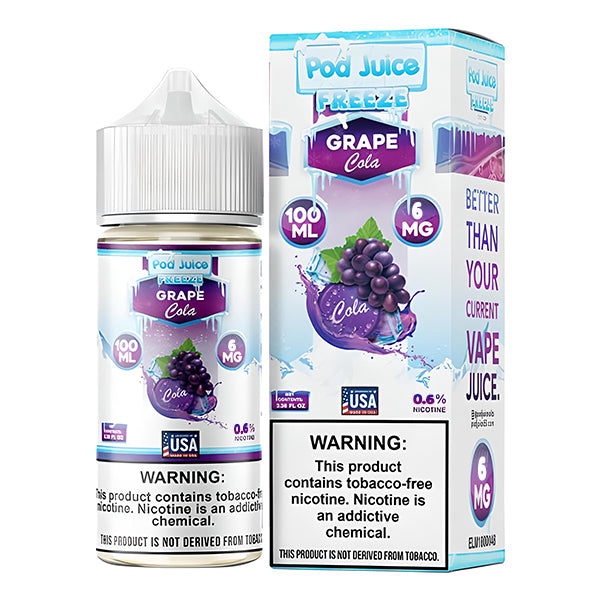 Grape Cola Freeze by Pod Juice TFN Series 100mL 6mg with packaging