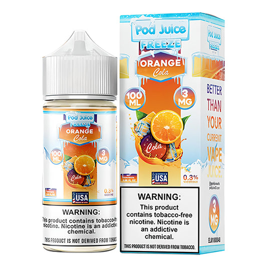 Orange Cola Freeze by Pod Juice TFN Series 100mL 3mg packaging