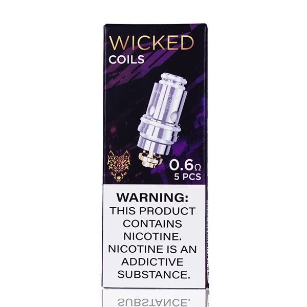 SnowWolf Wicked Replacement Coils (Pack of 5) packaging only