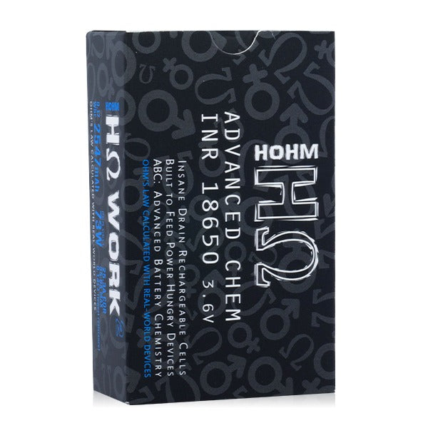 Hohm Tech Hohm Work 18650 2547mAh 25.3A | 2-Pack Packaging only