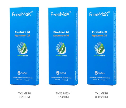 FreeMax Fireluke Mesh Replacement Coils Pack of 5 group photo