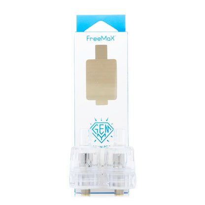 FreeMax GEMM Replacement Pods 2-Pack clear 1.0 ohm with packaging