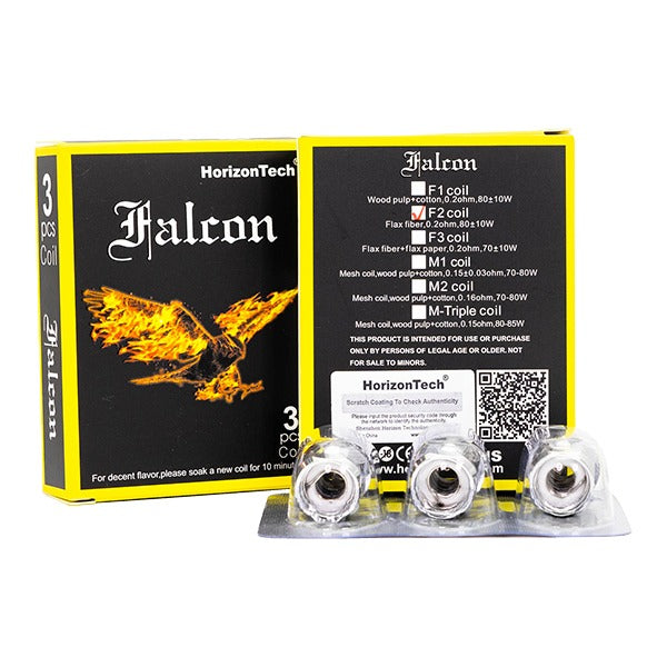 HorizonTech Falcon Coils F2 0.2ohm 3-Pack with packaginmg