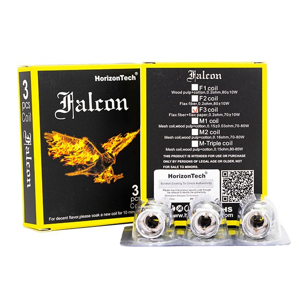 HorizonTech Falcon Coils F3 0.2ohm 3-Pack with packaging