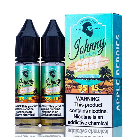 Cowabunga Salt by Johnny AppleVapes Salt 30mL (x2 15mL Pack) with Packaging