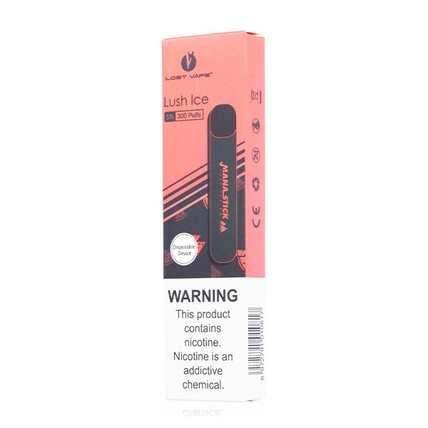 Lost Vape Mana Stick Disposable Ecigs - 300 Puff Lush Ice packaging