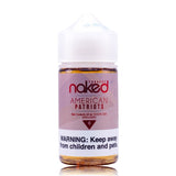 American Patriots by Naked 100 Series 60mL PMTA Submitted Bottle