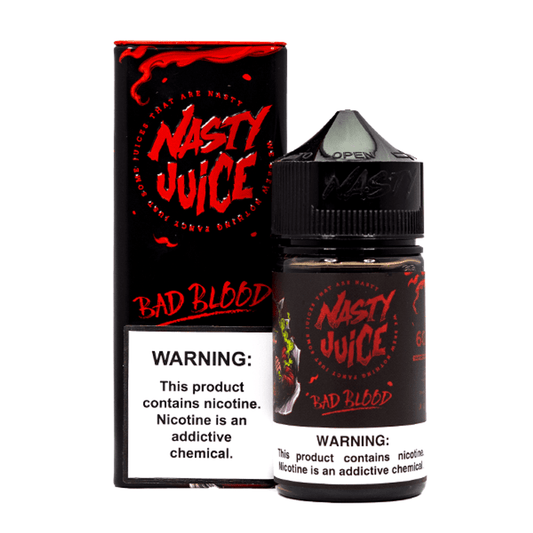 Bad Blood by Nasty Juice E-Liquid 60mL (Freebase) with Packaging