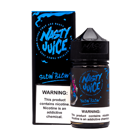 Slow Blow by Nasty Juice E-Liquid 60mL (Freebase) with Packaging