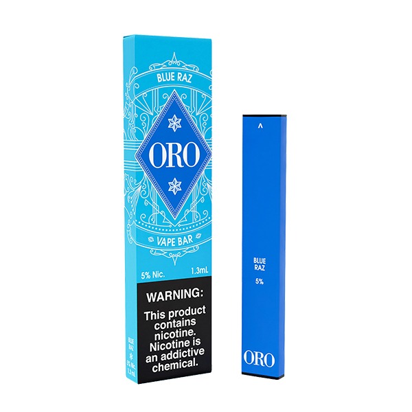ORO Disposable | 300 Puffs | 1.3mL Blue Raz with Packaging