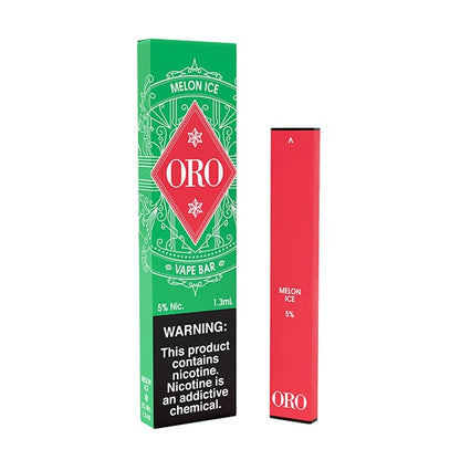 ORO Disposable | 300 Puffs | 1.3mL Melon Ice with Packaging