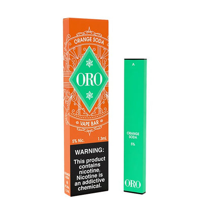 ORO Disposable | 300 Puffs | 1.3mL Orange Soda with Packaging