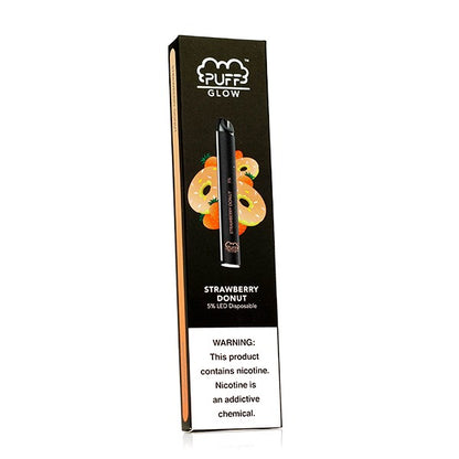 Puff GLOW Disposable E-Cig (Individual) Strawberry Donut