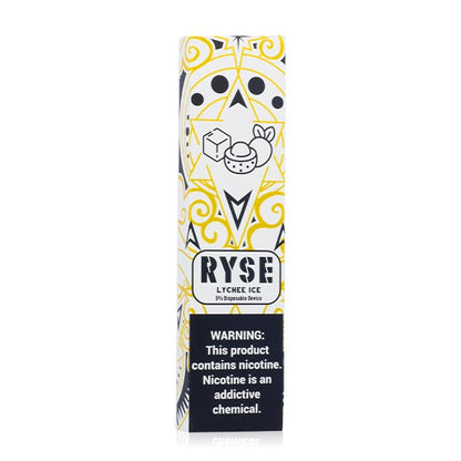 Ryse Disposable | 400 Puffs | 1.3mL Lychee Ice packaging