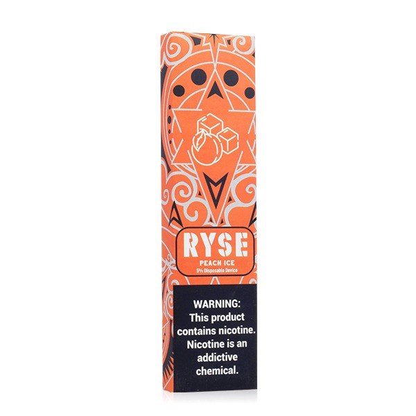 Ryse Disposable | 400 Puffs | 1.3mL Peach Ice packaging