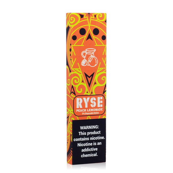 Ryse Disposable | 400 Puffs | 1.3mL Peach Lemonade packaging