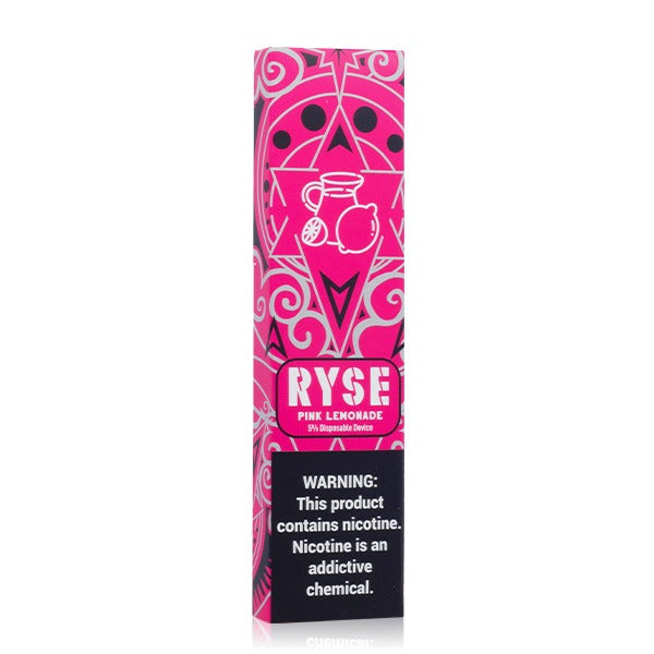 Ryse Disposable | 400 Puffs | 1.3mL Pink Lemonade packaging