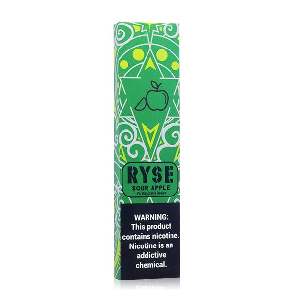 Ryse Disposable | 400 Puffs | 1.3mL Sour Apple packaging