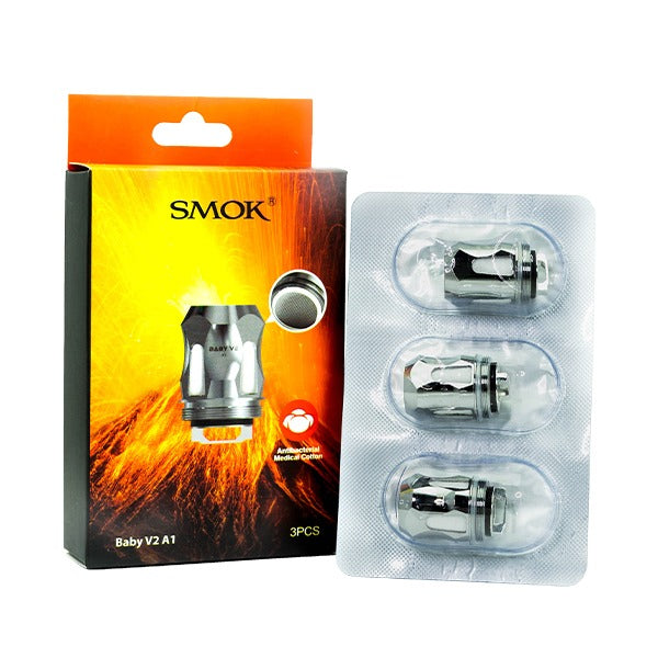 SMOK TFV8 Baby V2 Coils A1 3-Pack with packaging
