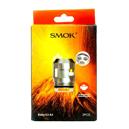 SMOK TFV8 Baby V2 Coils A3 3-Pack with packaging