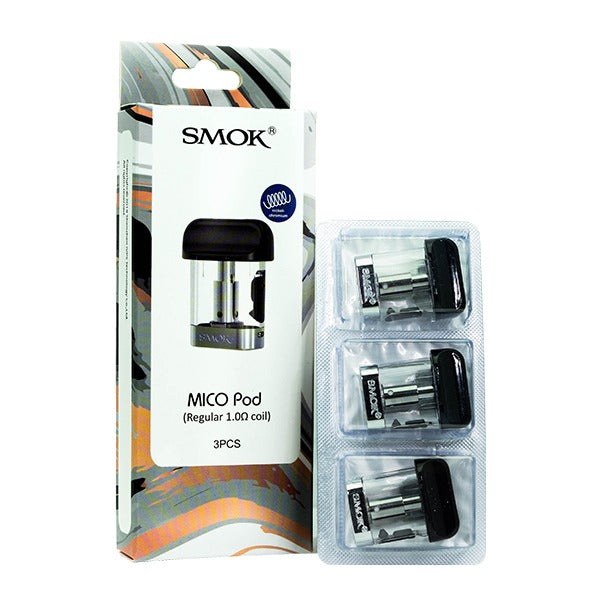  SMOK Mico Pods (3-Pack Regular 1.0ohm with packaging