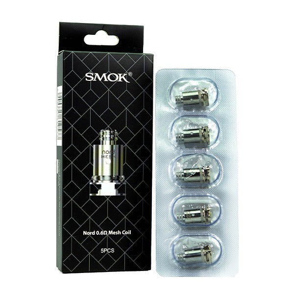 SMOK Nord Coils Mesh 0.6ohm (5-Pack) with packaging