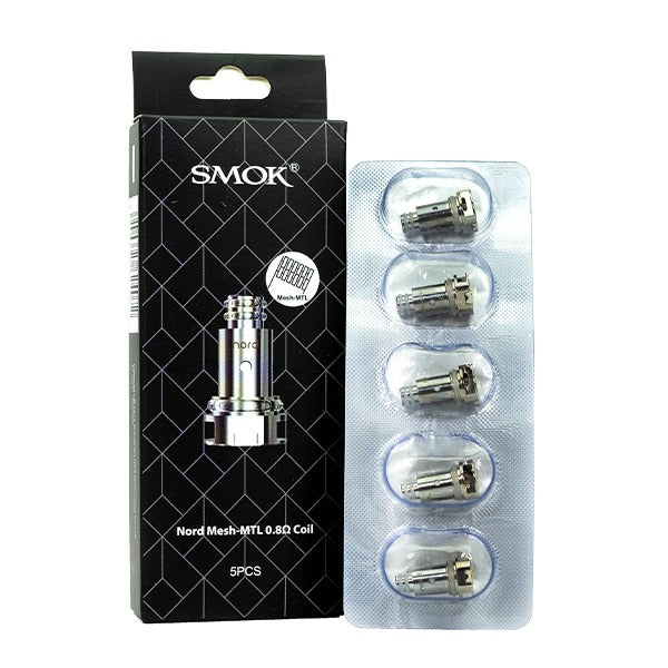 SMOK Nord Coils Mtl 0.8ohm (5-Pack) with packaging