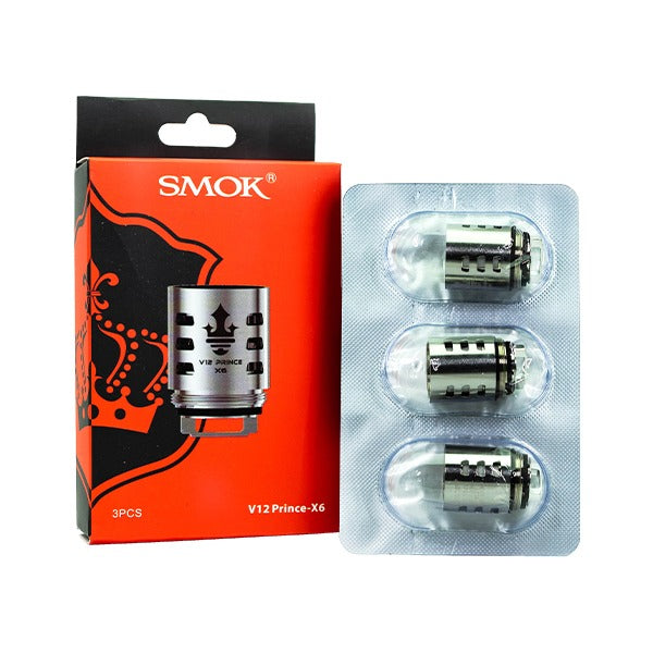 SMOK TFV12 Prince Coils X6 0.15ohm 3-Pack with packaging