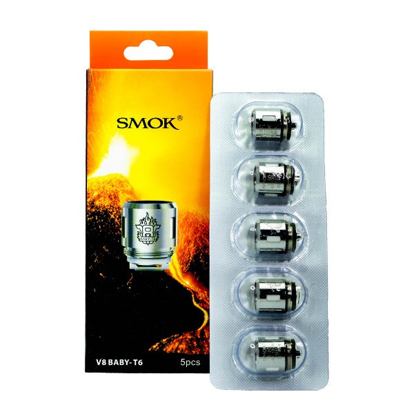 SMOK TFV8 Baby Coils T6 (5-Pack) with packaging