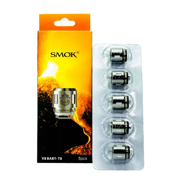 SMOK TFV8 Baby Coils T8 0.15ohm (5-Pack) with packaging