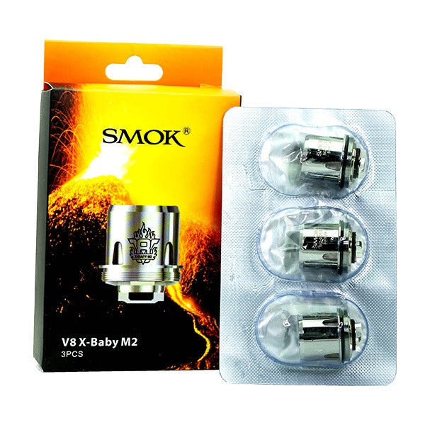 SMOK TFV8 X-Baby Coils M2 (3-Pack) with packaging