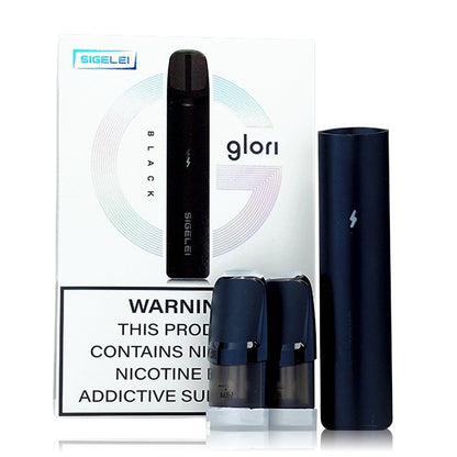 Sigelei Glori Pod System Kit with packaging and parts