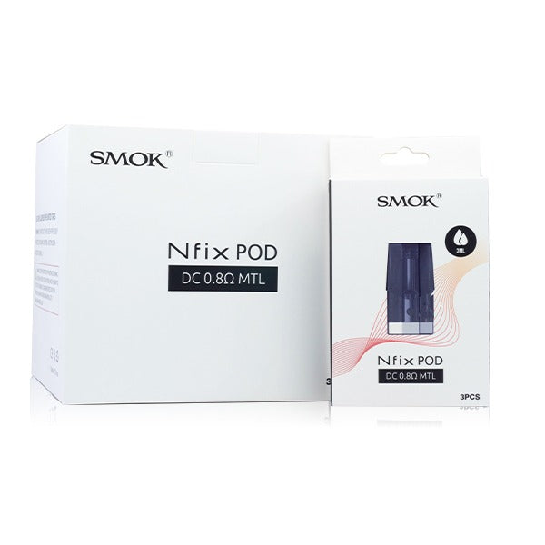 SMOK Nfix Pods 3-Pack dc 0.8ohm MTL packaging
