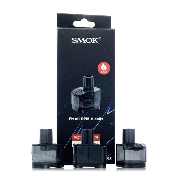 SMOK SCAR P3 Replacement Pods (3-Pack) Rpm 2 with packaging