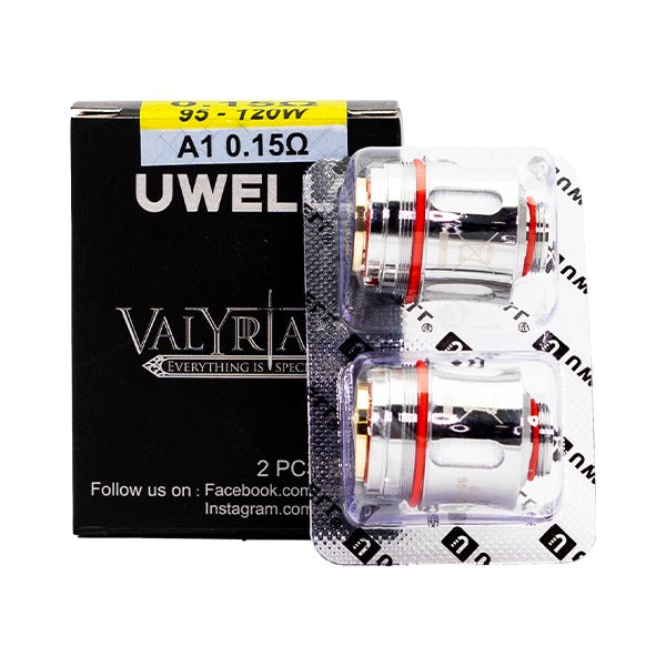 Uwell Valyrian Coils A1 0.15ohm (2-Pack) with packaging