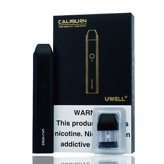 Uwell Caliburn Pod System Kit Black with Packaging